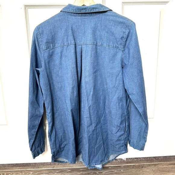 Quaker factory denim rhinestone shirt - Picture 2 of 9